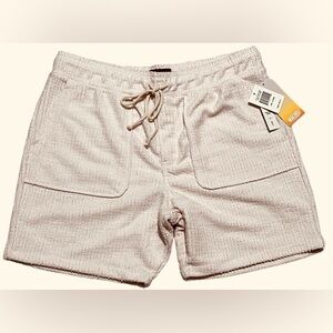 Malibu by‎ Drill Company men’s soft Pink Textured Shorts adjustable waist large